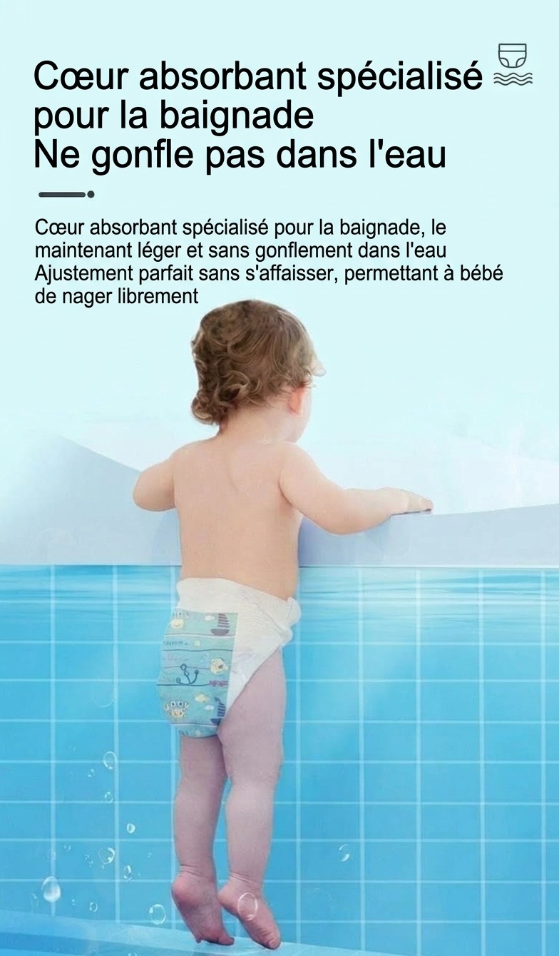 Couches pour bébé Uber Bear ultra-minces et respirantes, culottes d'apprentissage jetables anti-fuites
