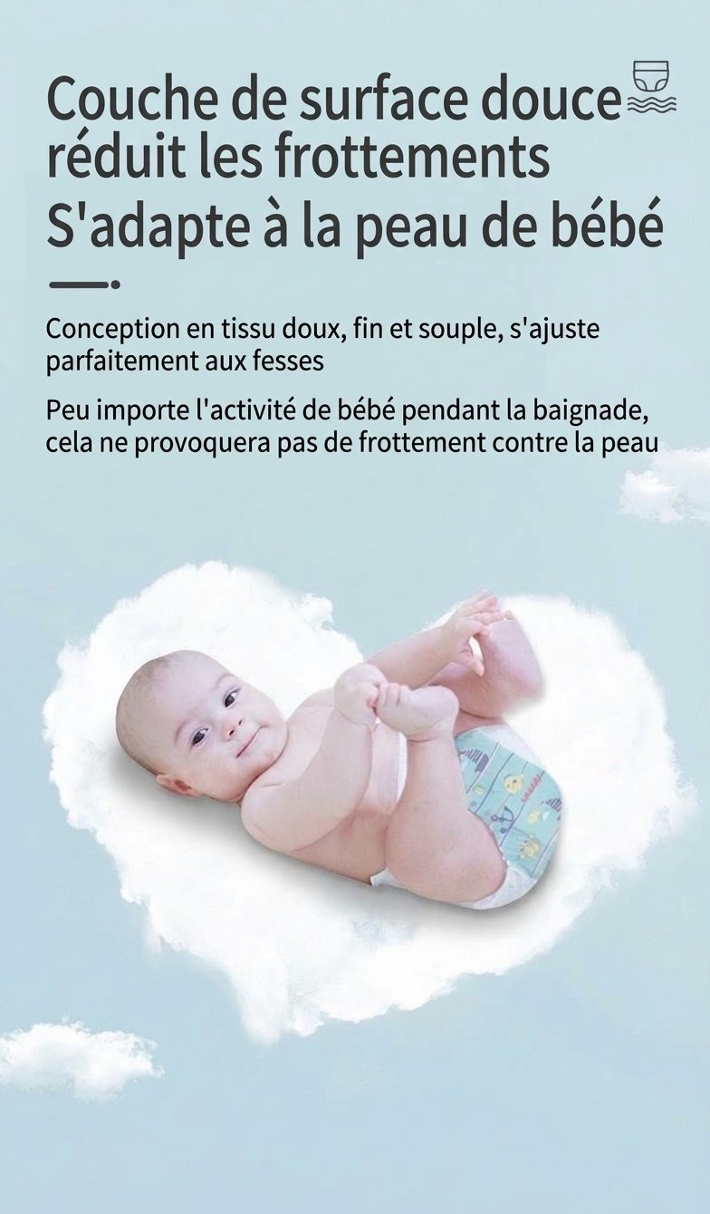 Couches pour bébé Uber Bear ultra-minces et respirantes, culottes d'apprentissage jetables anti-fuites