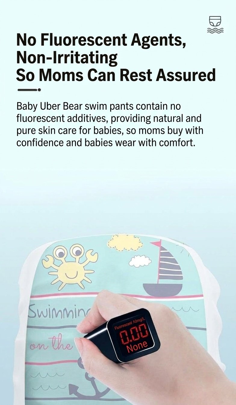 Pannolini per neonati Uber Bear ultra sottili e traspiranti, mutandine usa e getta a prova di perdite per l'addestramento alla pulizia.