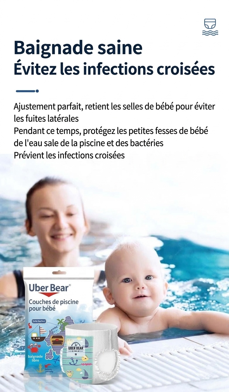 Couches pour bébé Uber Bear ultra-minces et respirantes, culottes d'apprentissage jetables anti-fuites