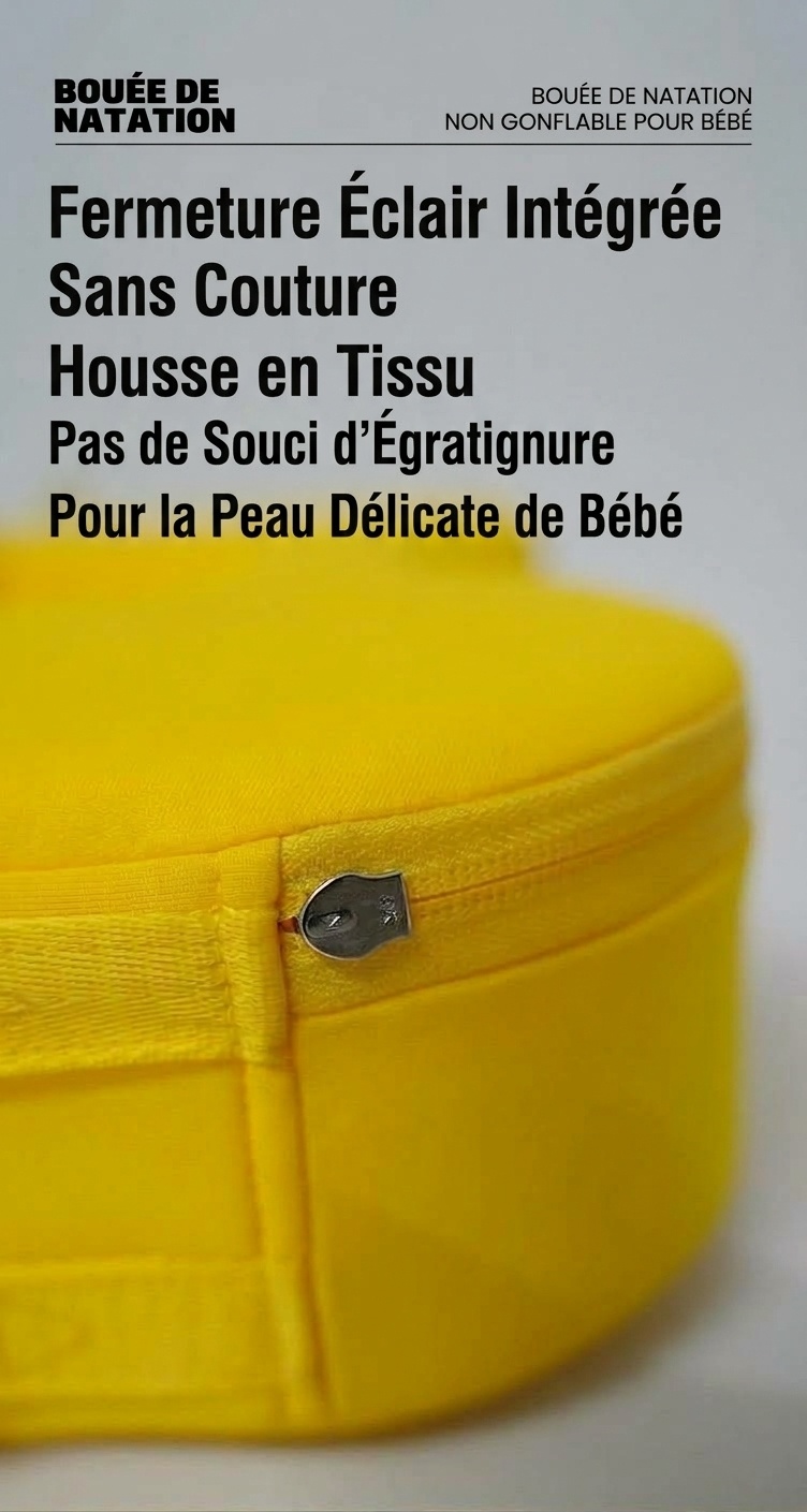 Bouée de natation non gonflable pour bébé avec harnais de sécurité, anti-retournement pour bébé (3-36 mois)