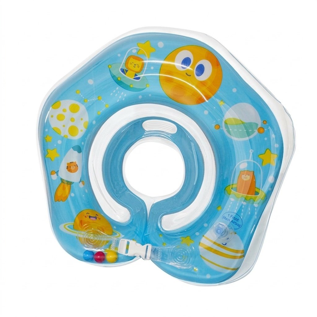 Bouée de natation pour bébé avec double airbag, anti-retournement, pour baignoire et piscine.