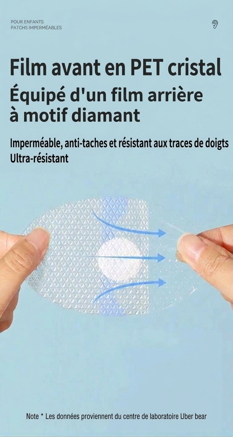 Cache-oreilles étanches pour bébé, pour la natation et le bain, protecteurs d'oreilles en silicone hypoallergénique (paquet de 20)