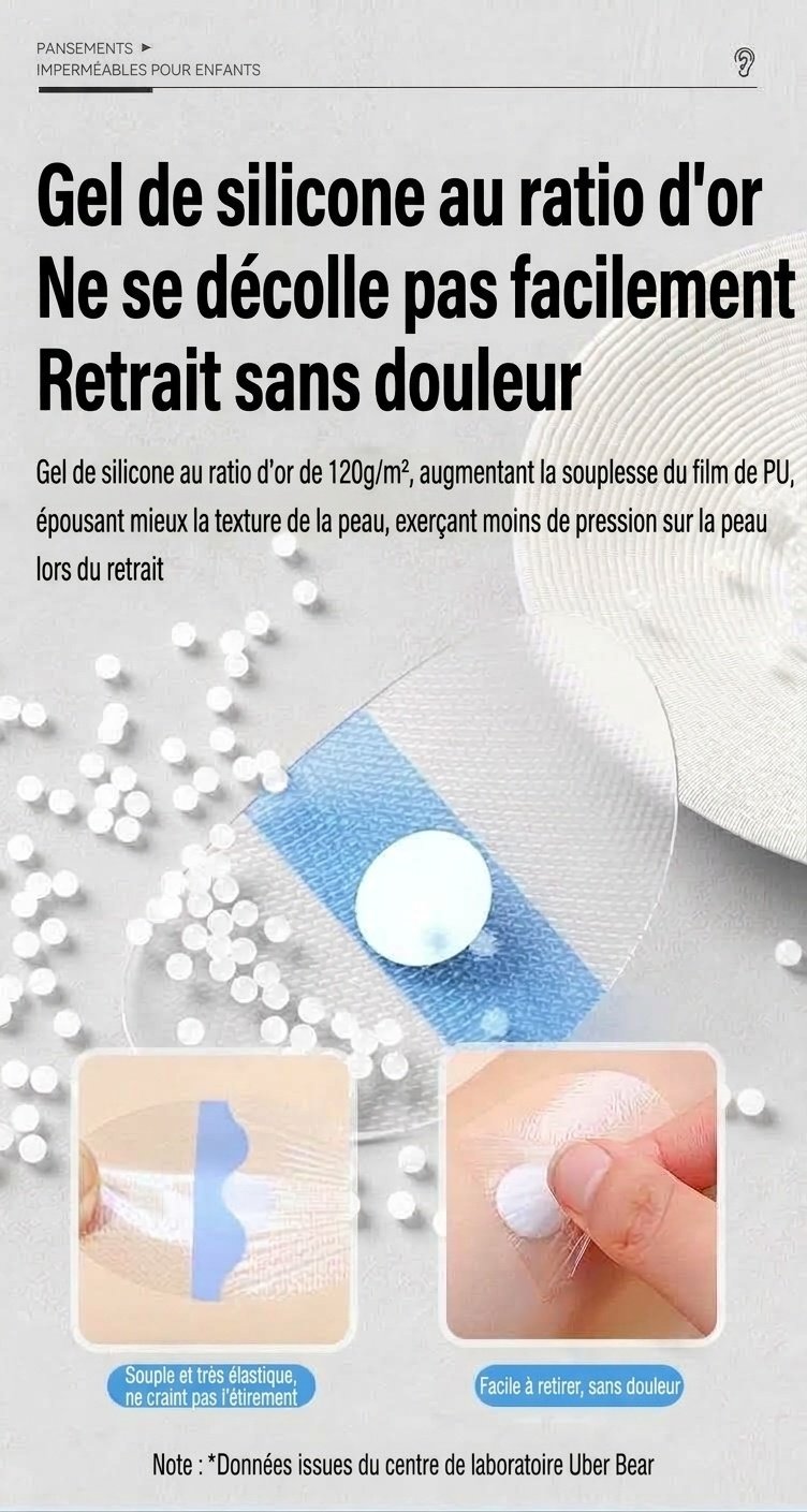 Cache-oreilles étanches pour bébé, pour la natation et le bain, protecteurs d'oreilles en silicone hypoallergénique (paquet de 20)