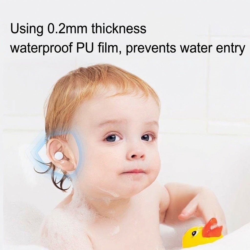 Protezioni auricolari impermeabili per neonati, ideali per nuoto e bagnetto, in silicone ipoallergenico (confezione da 20 pezzi)