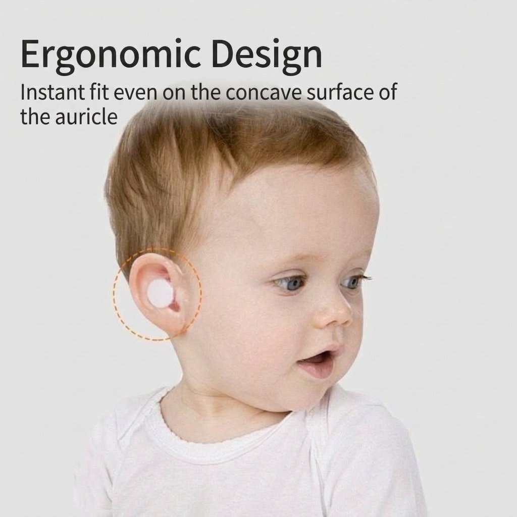 Protezioni auricolari impermeabili per neonati, ideali per nuoto e bagnetto, in silicone ipoallergenico (confezione da 20 pezzi)