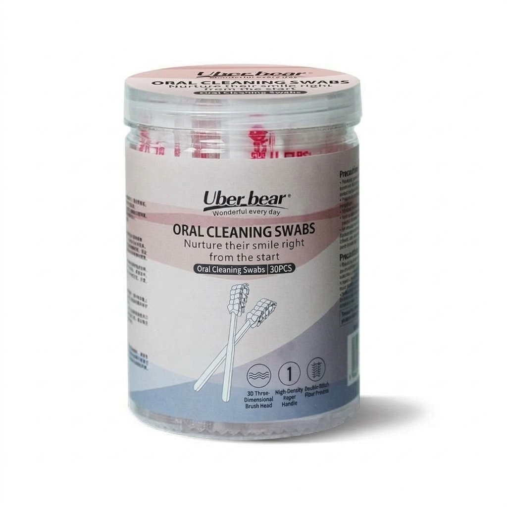 Bastoncillos limpiadores para la higiene bucal del bebé, palitos limpiadores de lengua y encías para bebés, envueltos individualmente.