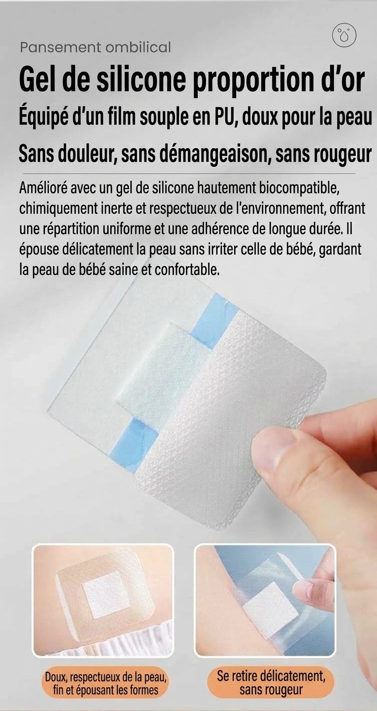 Patchs de protection étanches pour le nombril de bébé, protecteurs de nombril en film PU respirant pour le bain et la natation