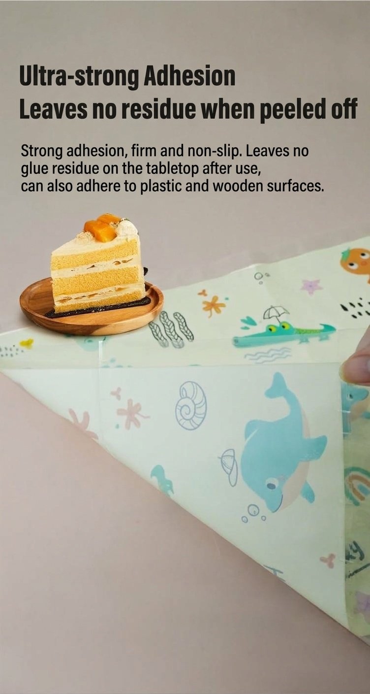 Tovagliette monouso per bambini, impermeabili, antiscivolo e autoadesive, ideali per i più piccoli e per i viaggi.