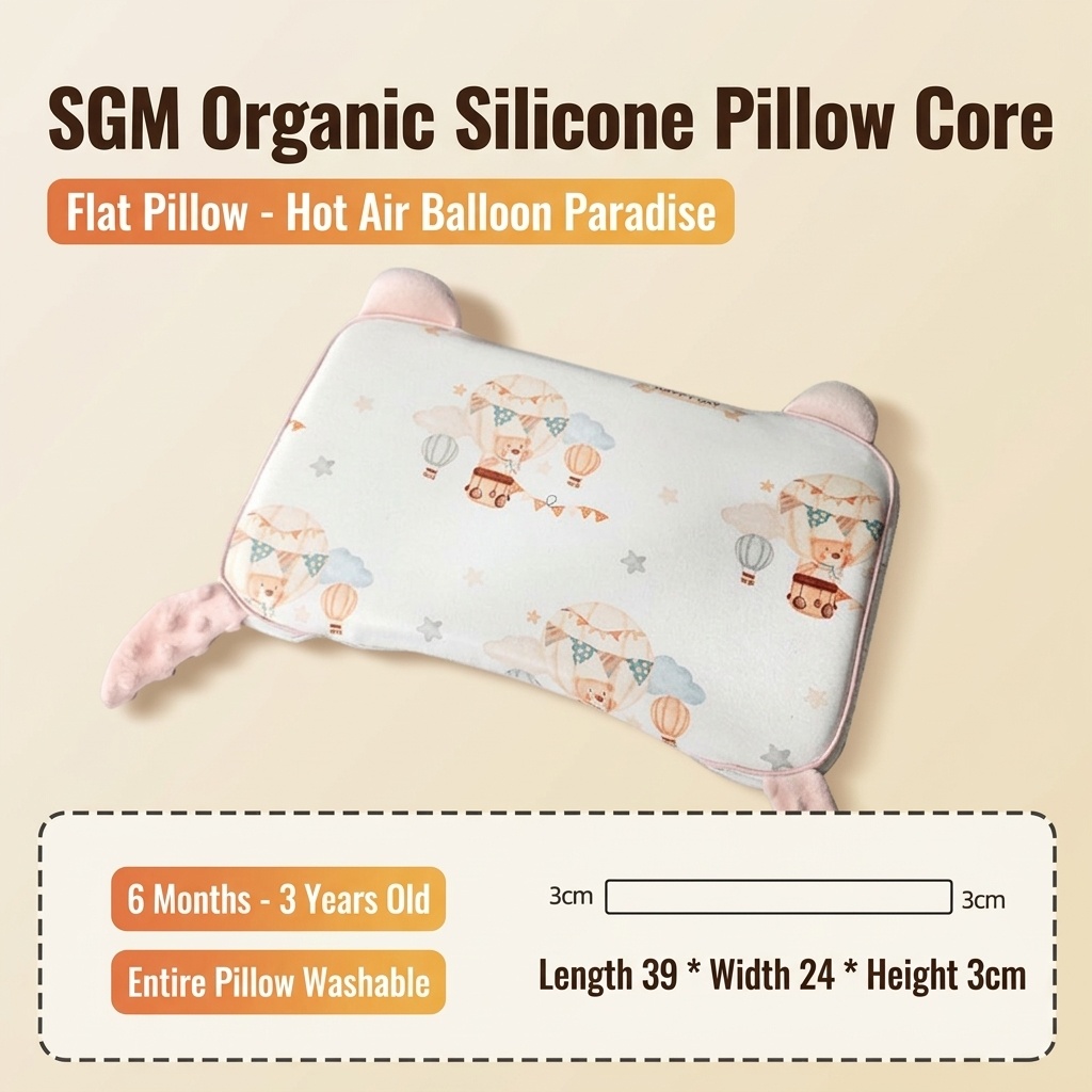 Cuscino ergonomico per il supporto del collo del bambino, con anima in gel di silicone organico lavabile, ideale per il sonno dei neonati.