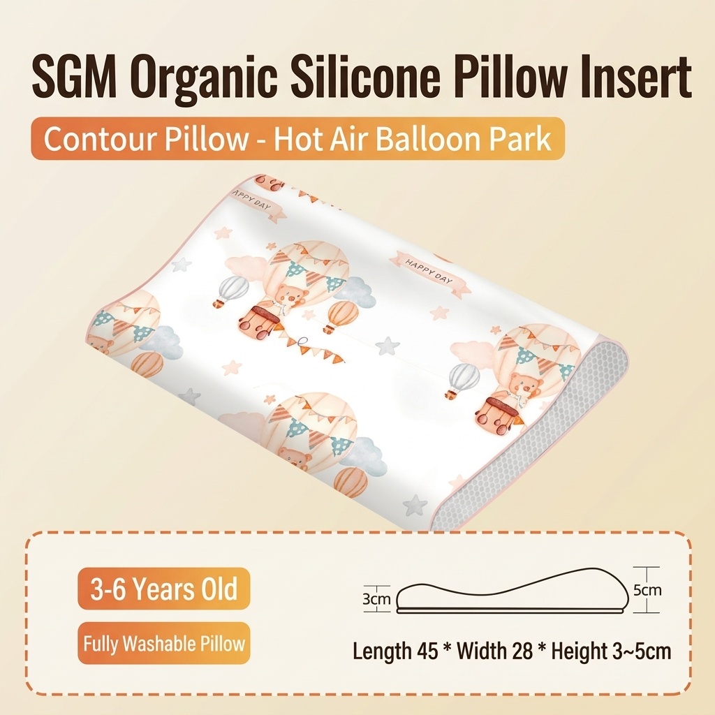 Cuscino ergonomico per il supporto del collo del bambino, con anima in gel di silicone organico lavabile, ideale per il sonno dei neonati.