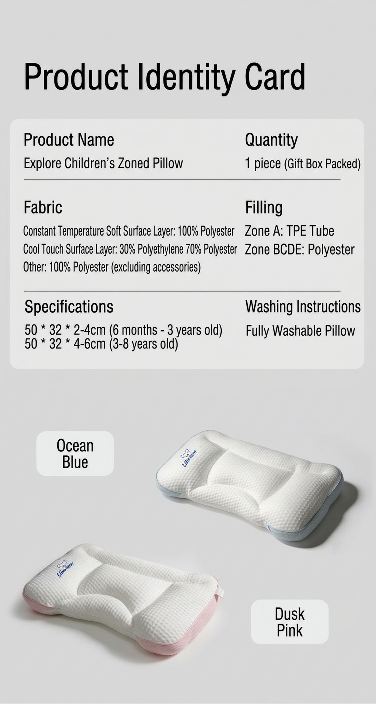 Almohada ergonómica para bebés, contorneada, lavable, para soporte de columna y cuello (de 0 a 6 meses en adelante).
