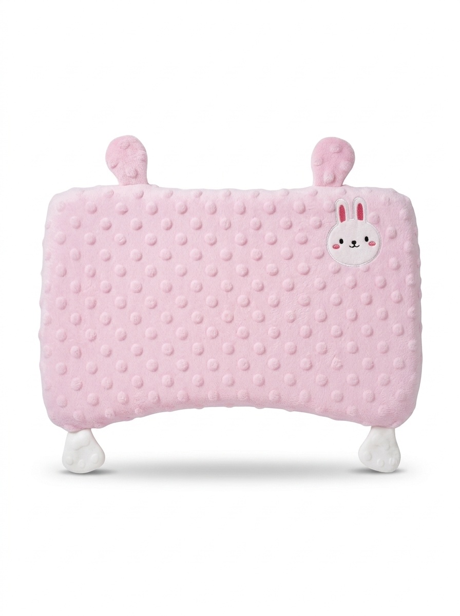 Baby Memory Foam Pillow, Ergonomic Breathable Infant Head & Neck Support Pillow for Sleeping