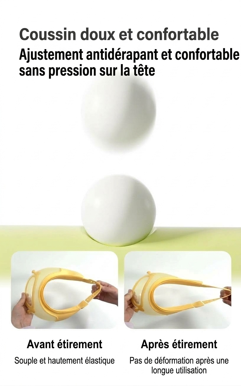Visière de bain et protection pour shampoing pour bébé, bonnet de douche ajustable avec protection des yeux et des oreilles (1-15 ans)