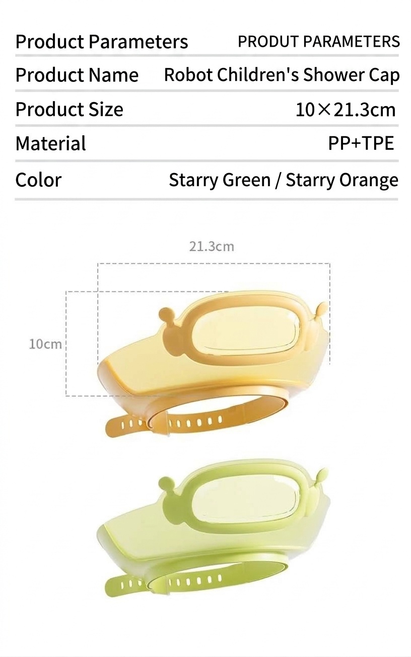 Baby Bath Visor & Shampoo Shield, Adjustable Eye & Ear Water Protection Shower Hat (1-15 Years)