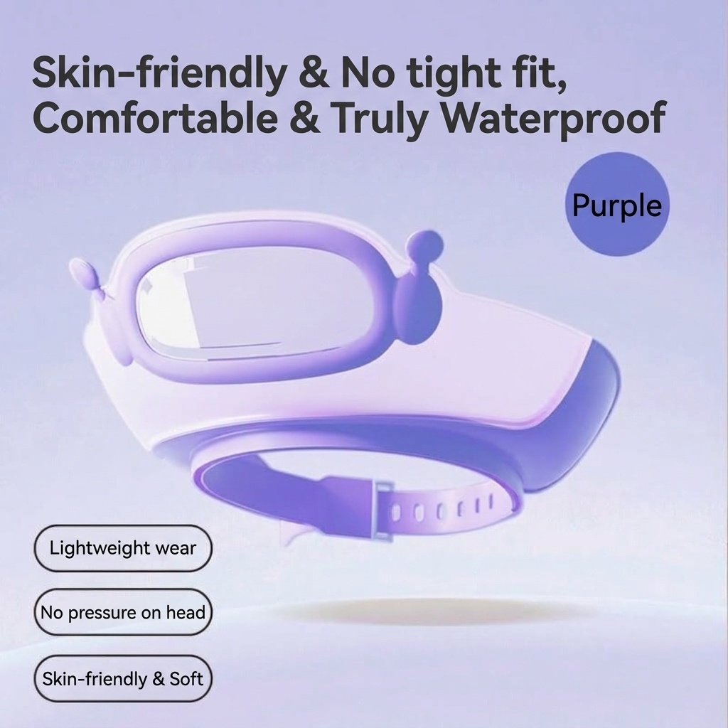 Baby Bath Visor & Shampoo Shield, Adjustable Eye & Ear Water Protection Shower Hat (1-15 Years)