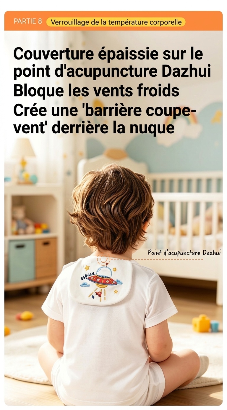Serviette dorsale respirante 100 % coton pour bébé, absorbante et à séchage rapide.