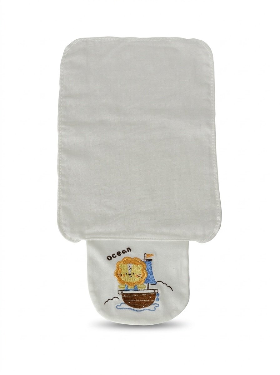 Asciugamano per la schiena del neonato traspirante in 100% cotone, assorbente e ad asciugatura rapida, rinfrescante.