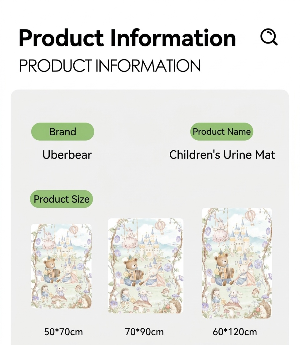 Cambiador de bebé impermeable y reutilizable, de 4 capas, transpirable y de algodón suave.