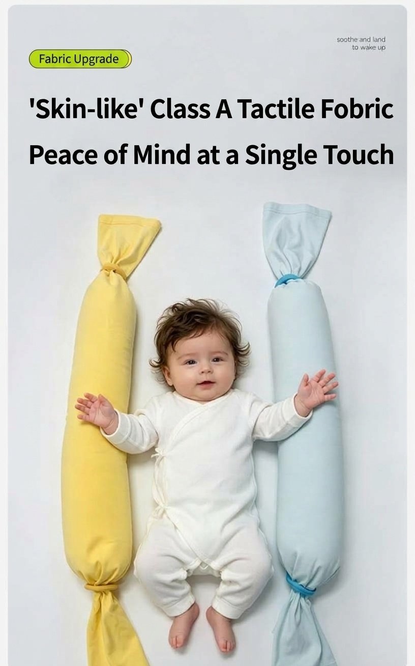 Almohada multifuncional de soporte para bebés Uber.bear, almohada de lactancia y para dormir de 70 cm con microesferas.