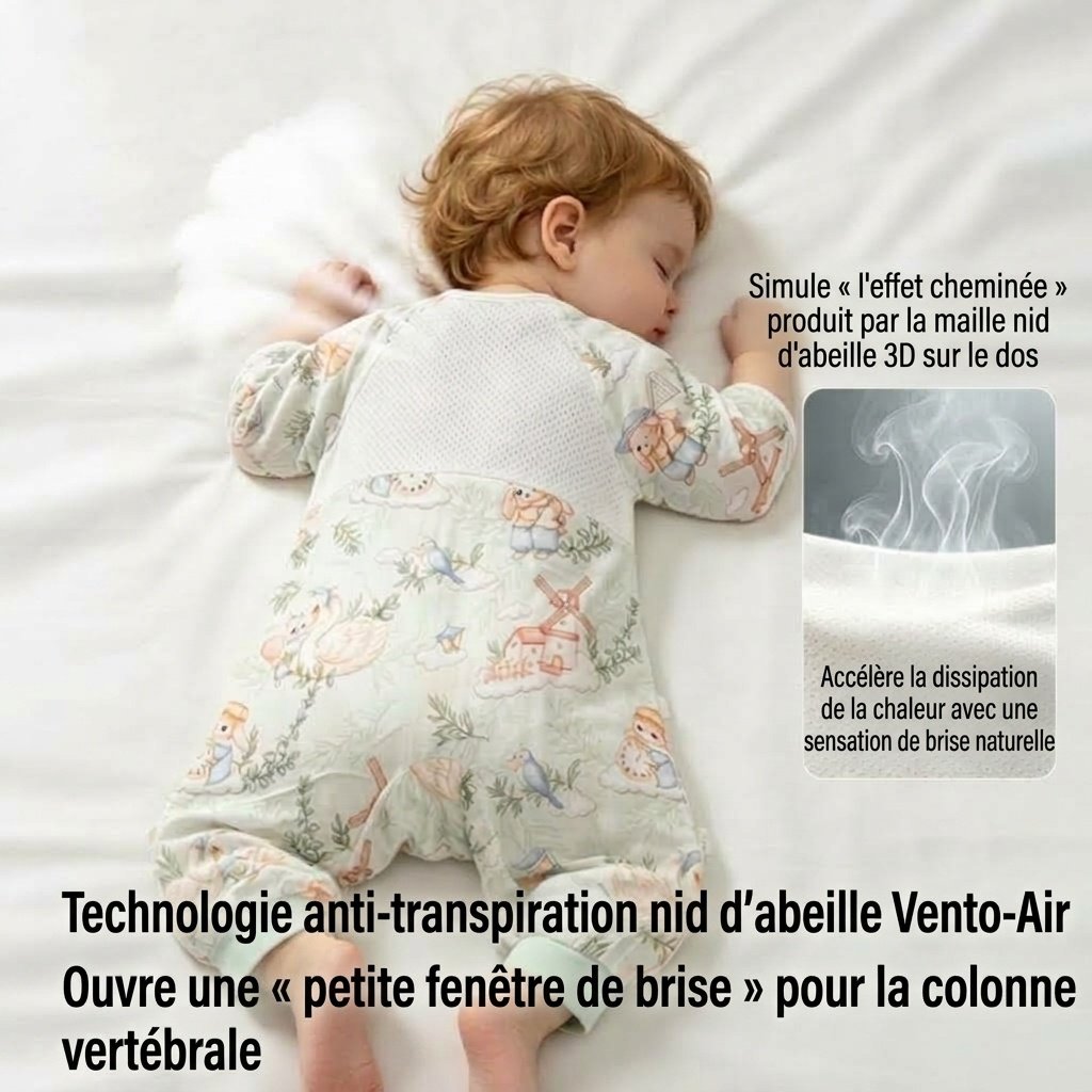 Gigoteuse bébé en coton et bambou respirant, couverture d'été portable avec entrejambe ouverte