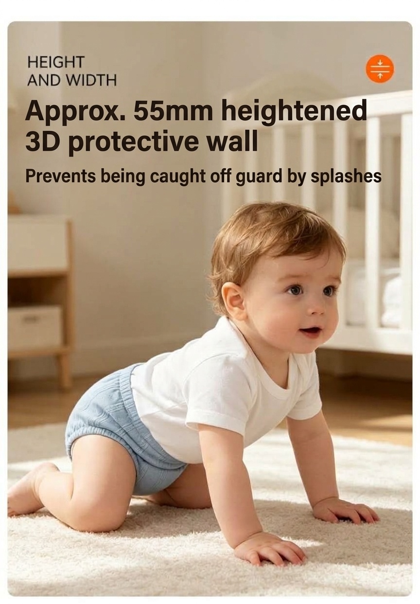 Pañales de algodón lavables para bebés, transpirables, a prueba de fugas y reutilizables para niños pequeños.
