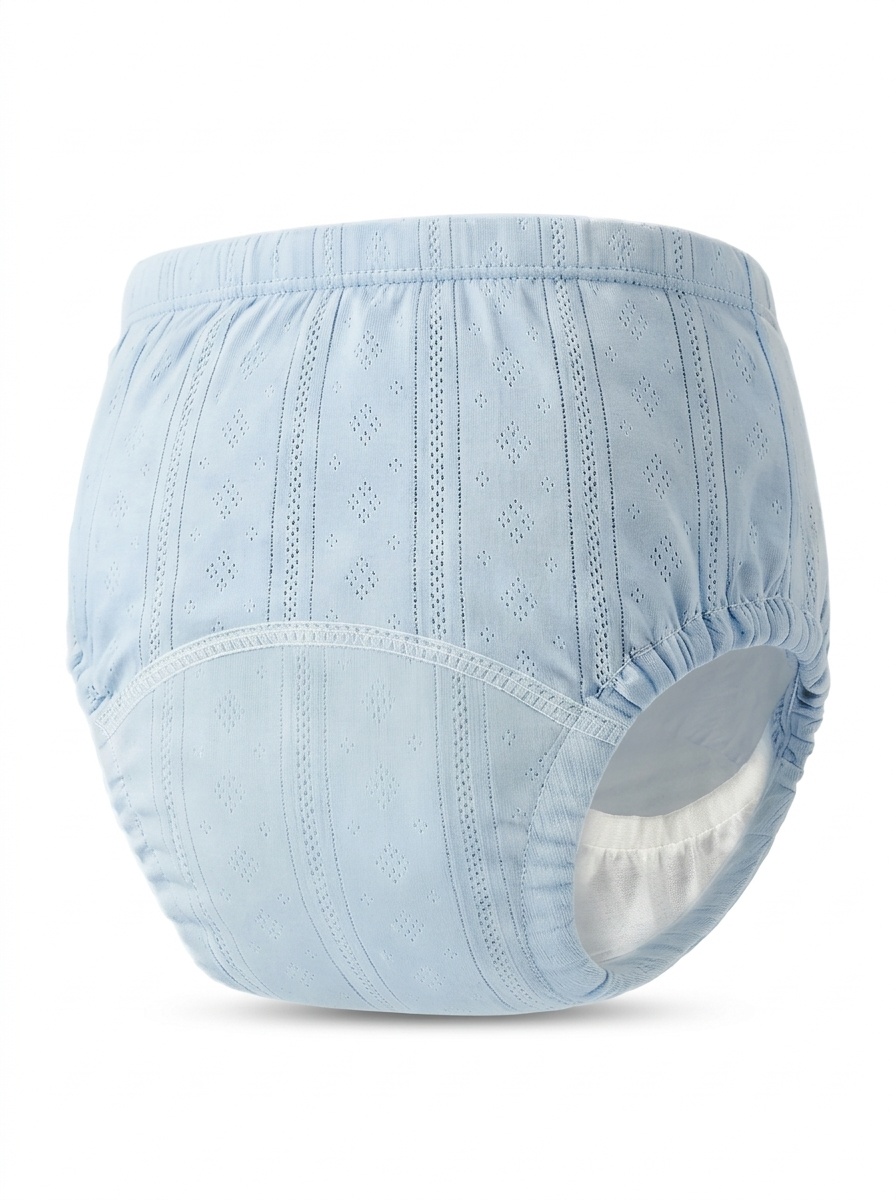Pañales de algodón lavables para bebés, transpirables, a prueba de fugas y reutilizables para niños pequeños.