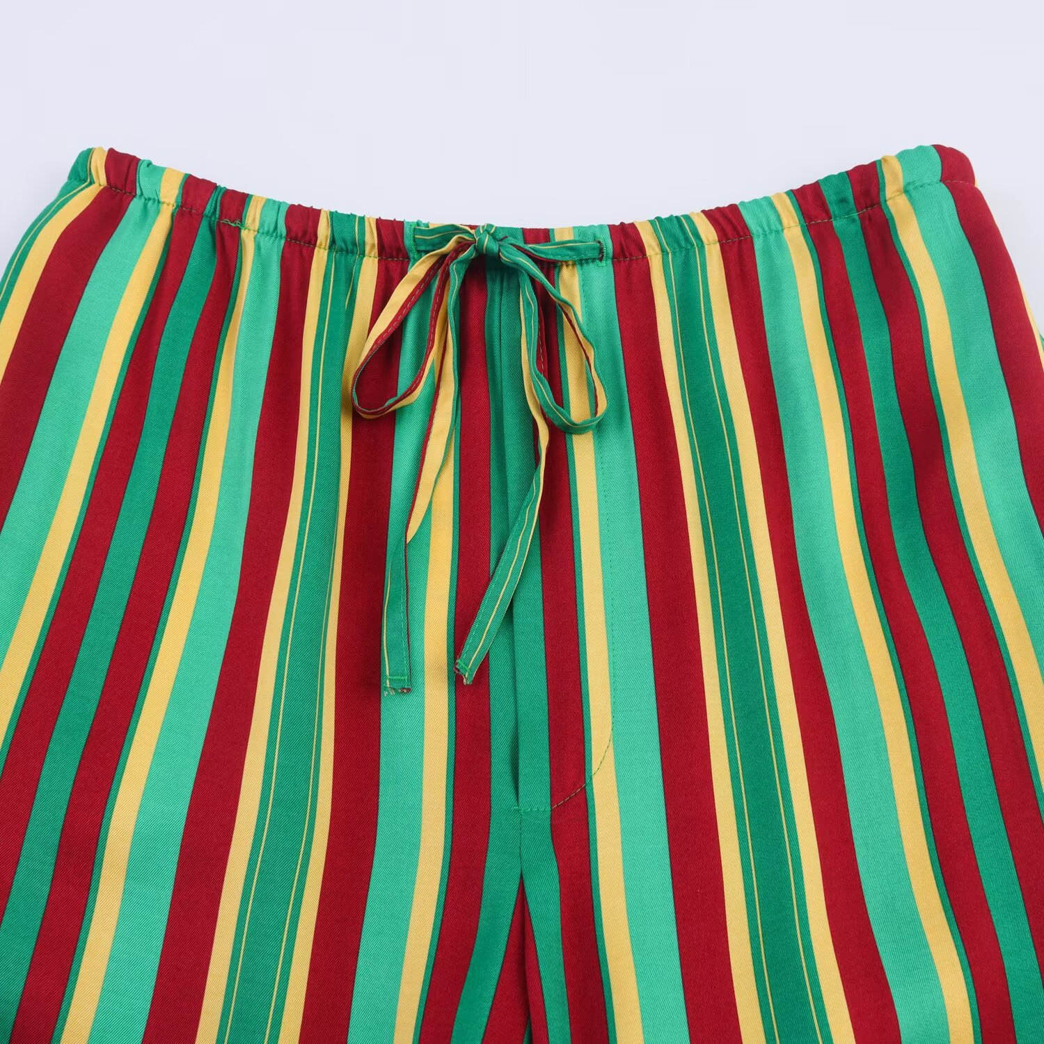 Striped Pajama Pants - Trendy European Style KUN-00038