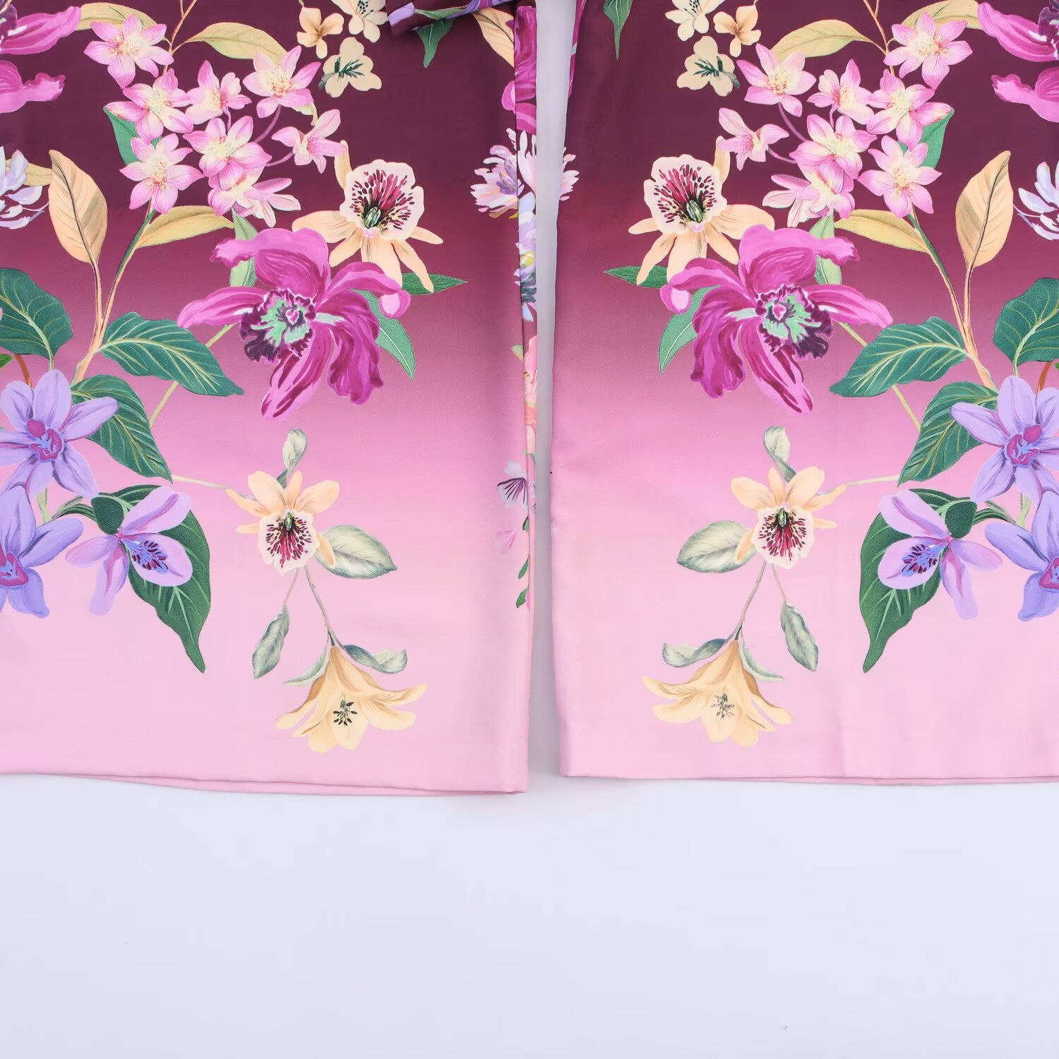 Floral Print Wide Leg Pants - Trendy & Chic KUN-00016