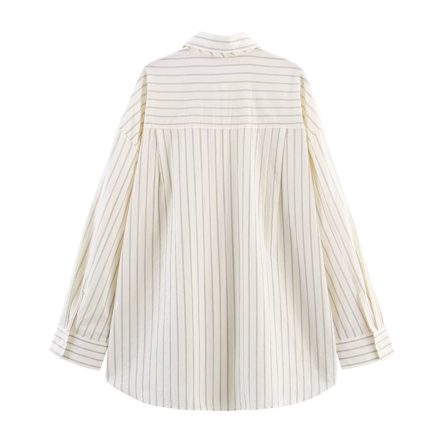 Damenbluse mit Bindekragen, lockere Passform, trendiges Hemd KUN-00076