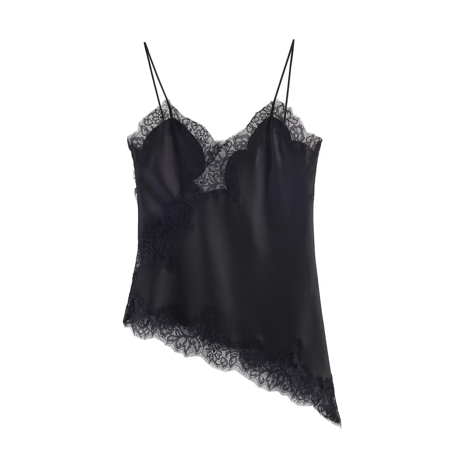 Lingerietopje met kanten rand - Chique Europese stijl KUN-00064