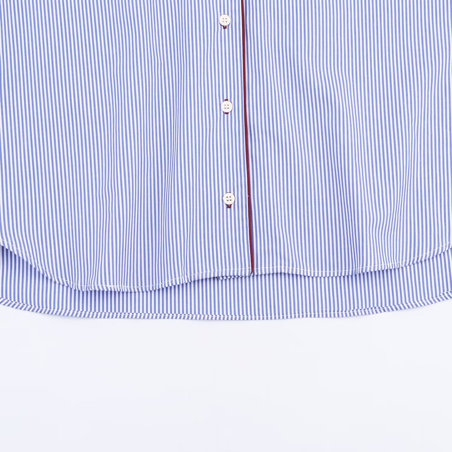 Women's Color Block Trim Shirt - Chic European Style KUN-00074