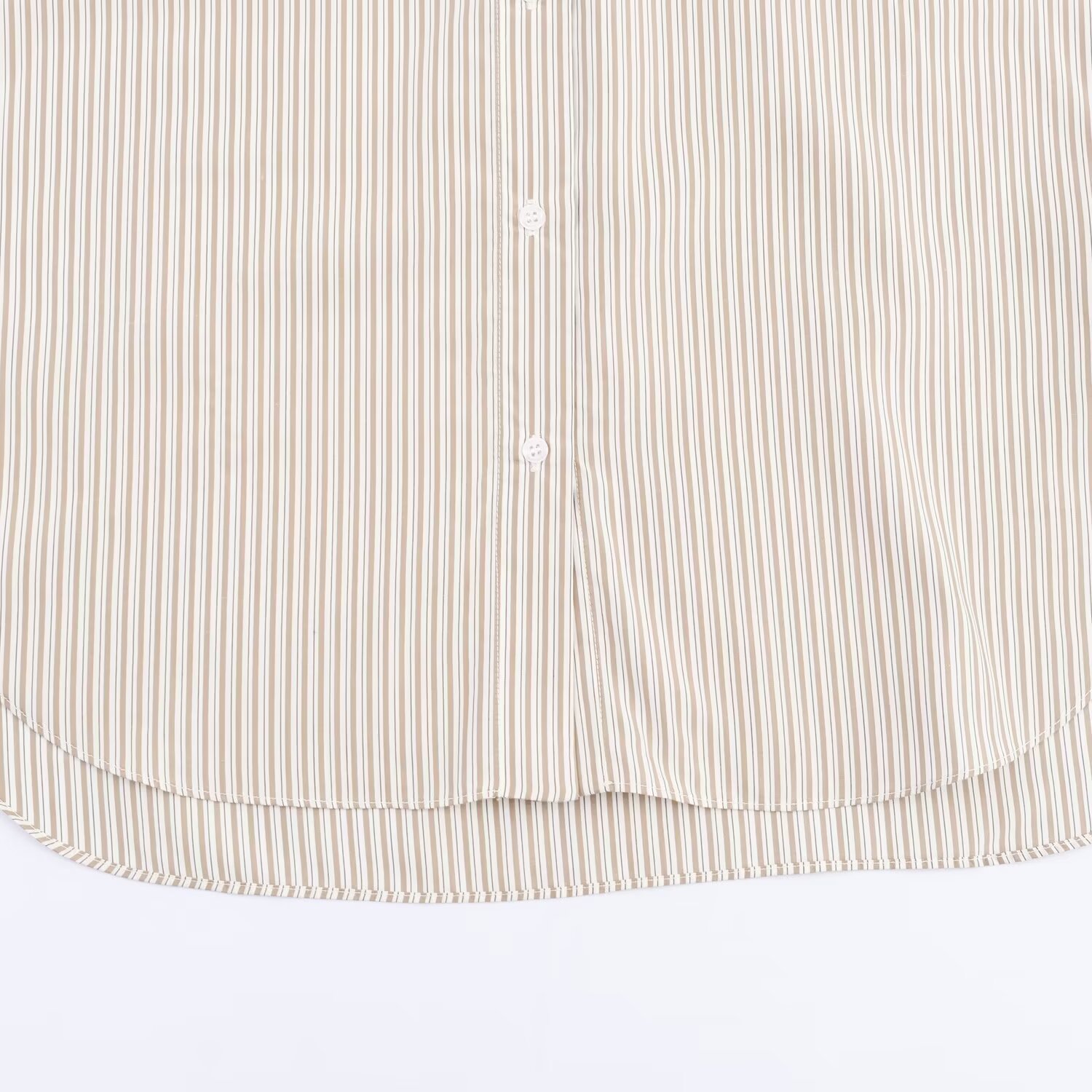 Striped Shirt Women's Blouse Trendy Color Block KUN-00072