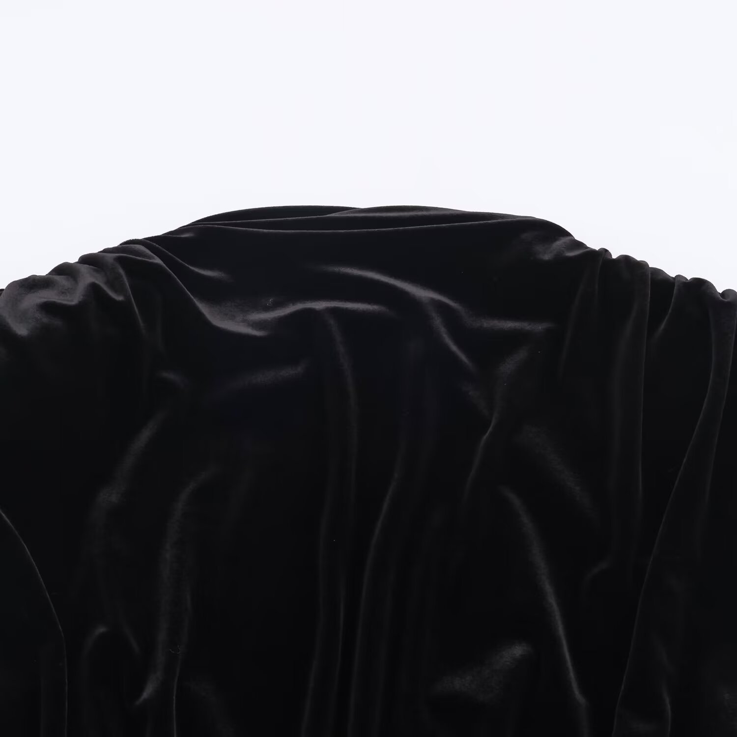 Minivestido de terciopelo con hombros acolchados KUN-00044