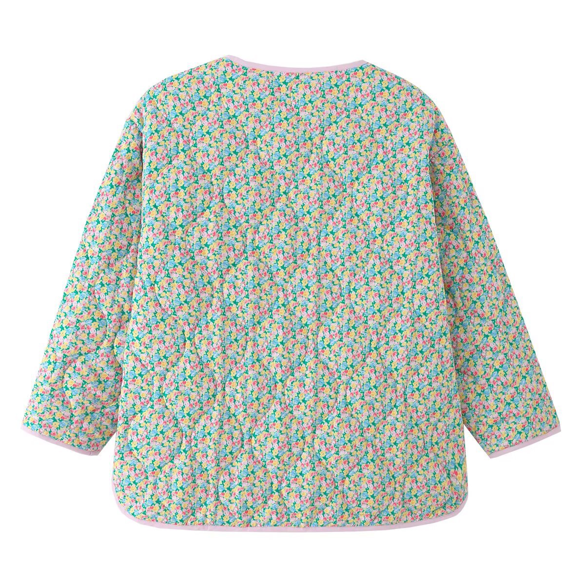 Floral Print Cotton Padded Jacket Reversible Fashion Coat KUN-00003