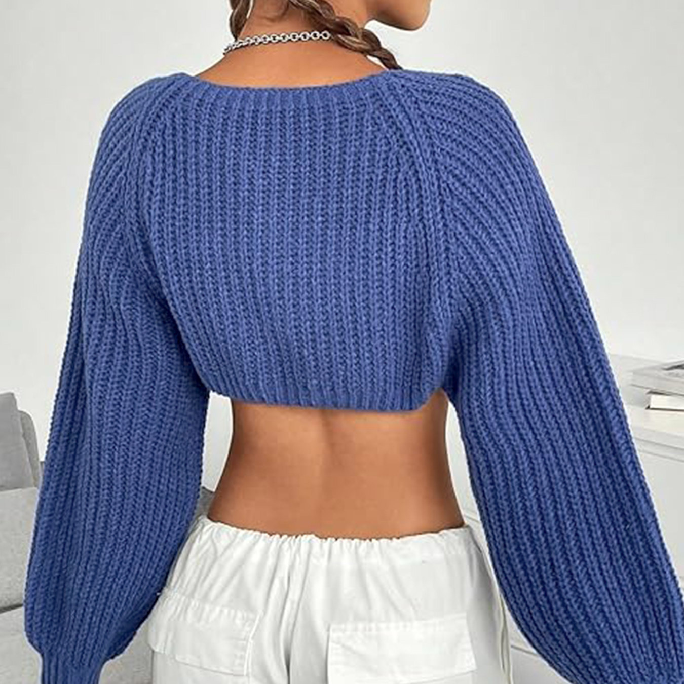 Women's Knit Cardigan Set: Long Sleeve Top & Bandeau - Spring/Summer SSU-00034
