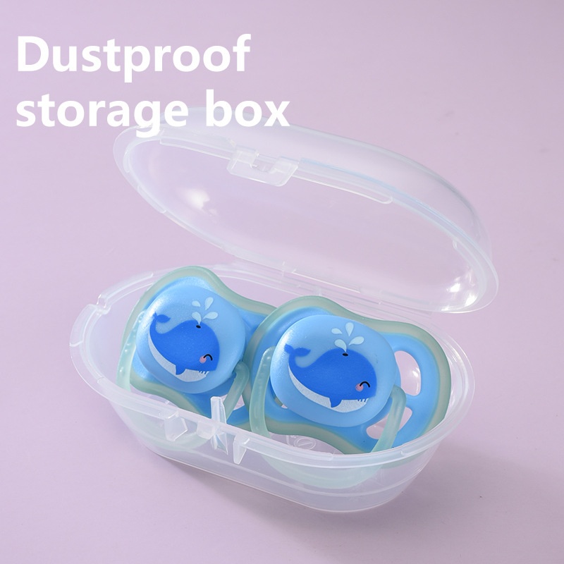 Baby Glow in Dark Pacifier Set - Luminous Silicone Soother