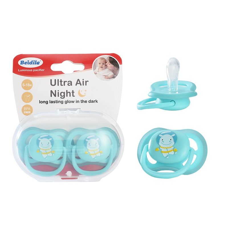 Baby Glow in Dark Pacifier Set - Luminous Silicone Soother