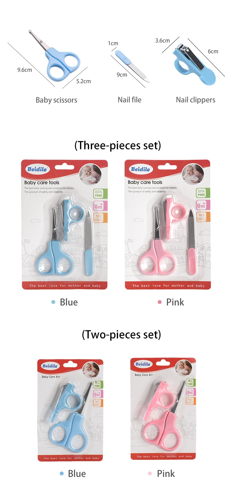 Baby Nail Clippers & Grooming Kit - Safe Infant Care Set