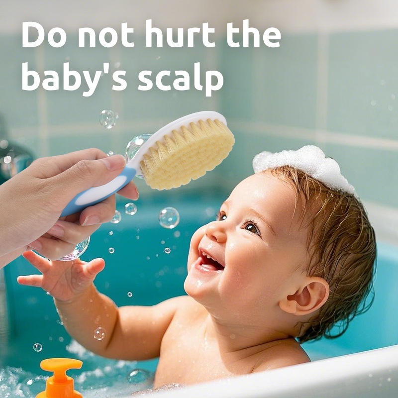 Gentle Baby Hair Brush & Comb Set for Newborns & Toddlers