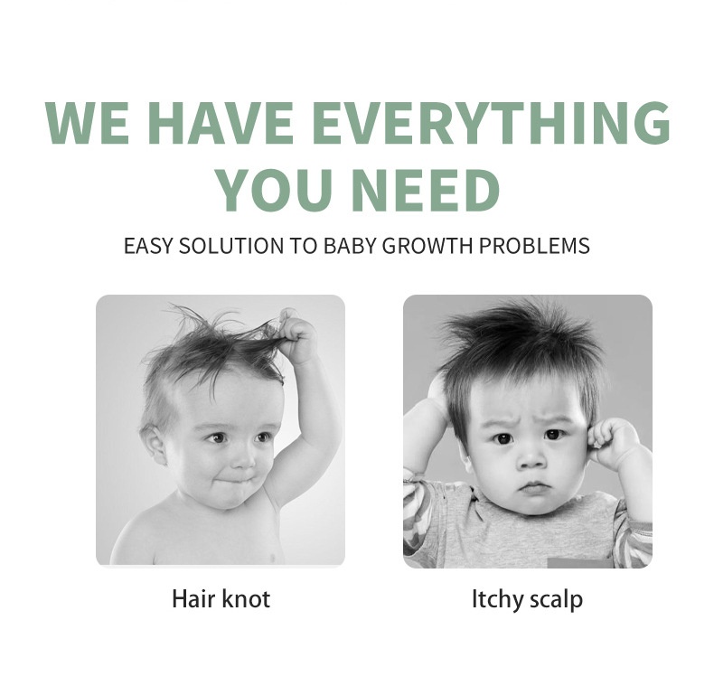 Soft Baby Hair Brush & Comb Set – Gentle on Delicate Hair & Scalp for Newborns & Toddlers