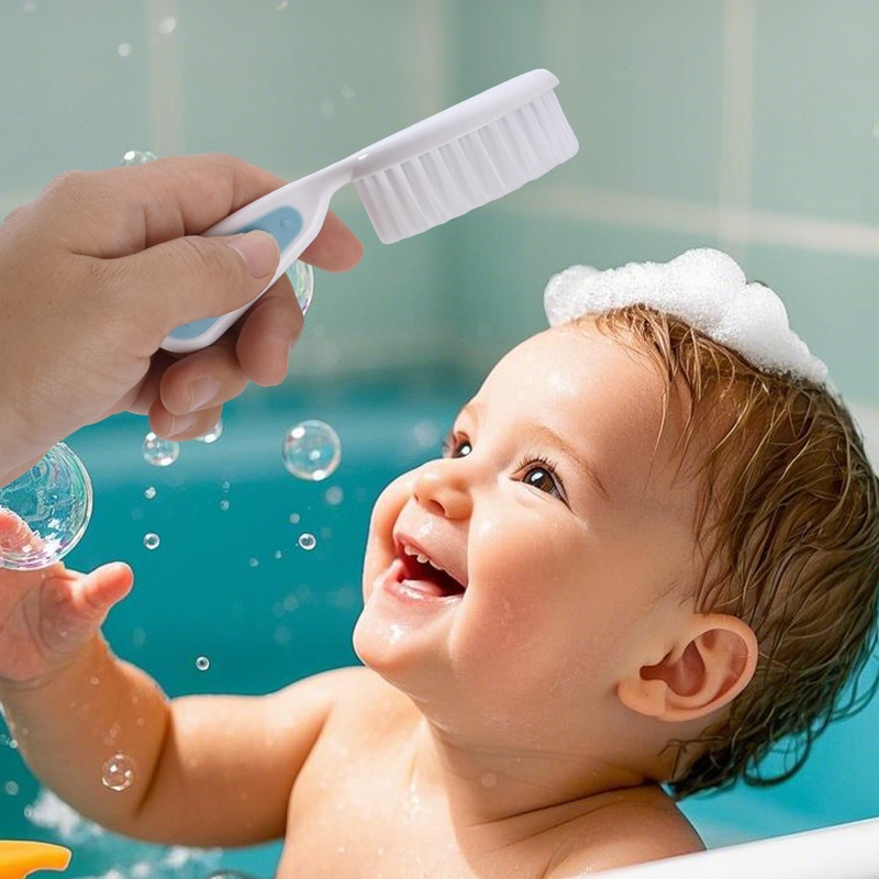Soft Baby Hair Brush & Comb Set – Gentle on Delicate Hair & Scalp for Newborns & Toddlers