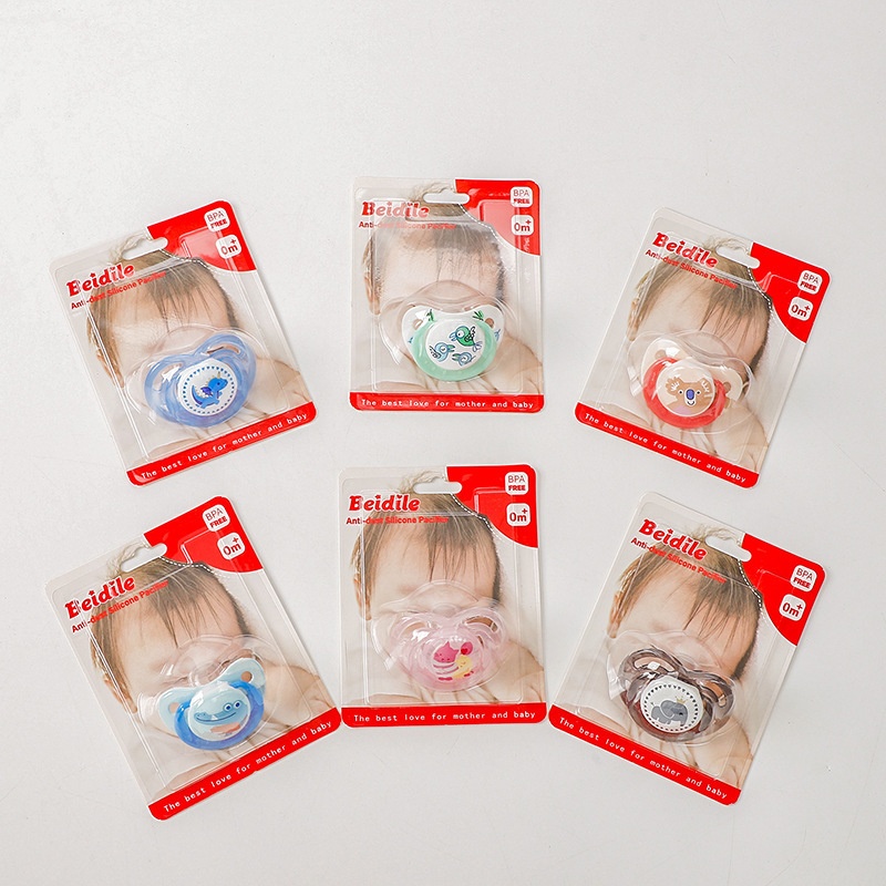 Baby Silicone Pacifier with Cute Animal Designs - BPA Free