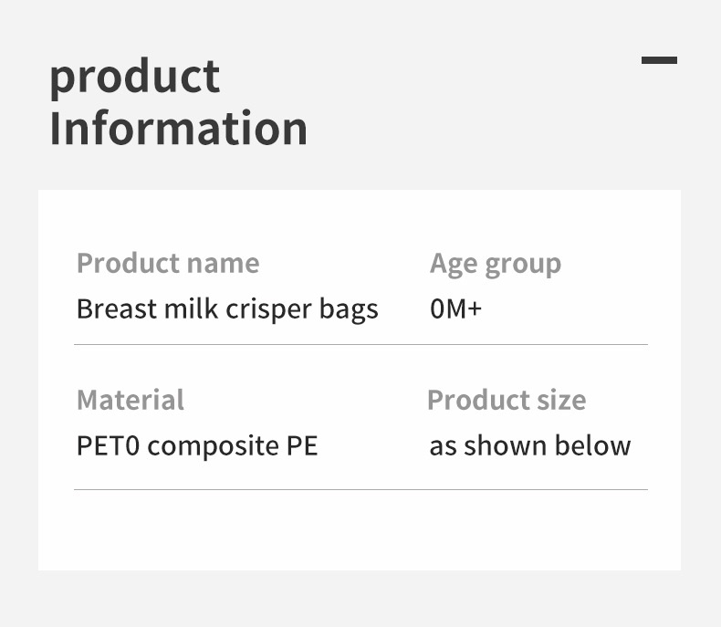 Beidile Breast Milk Storage Bags - 250ml (30 Count)