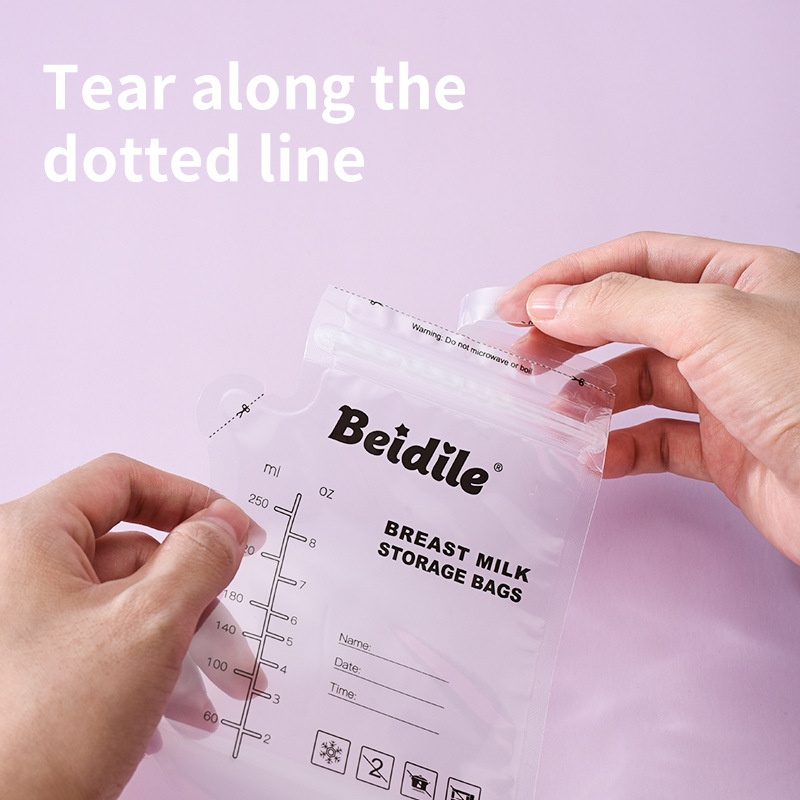 Beidile Breast Milk Storage Bags - 250ml (30 Count)