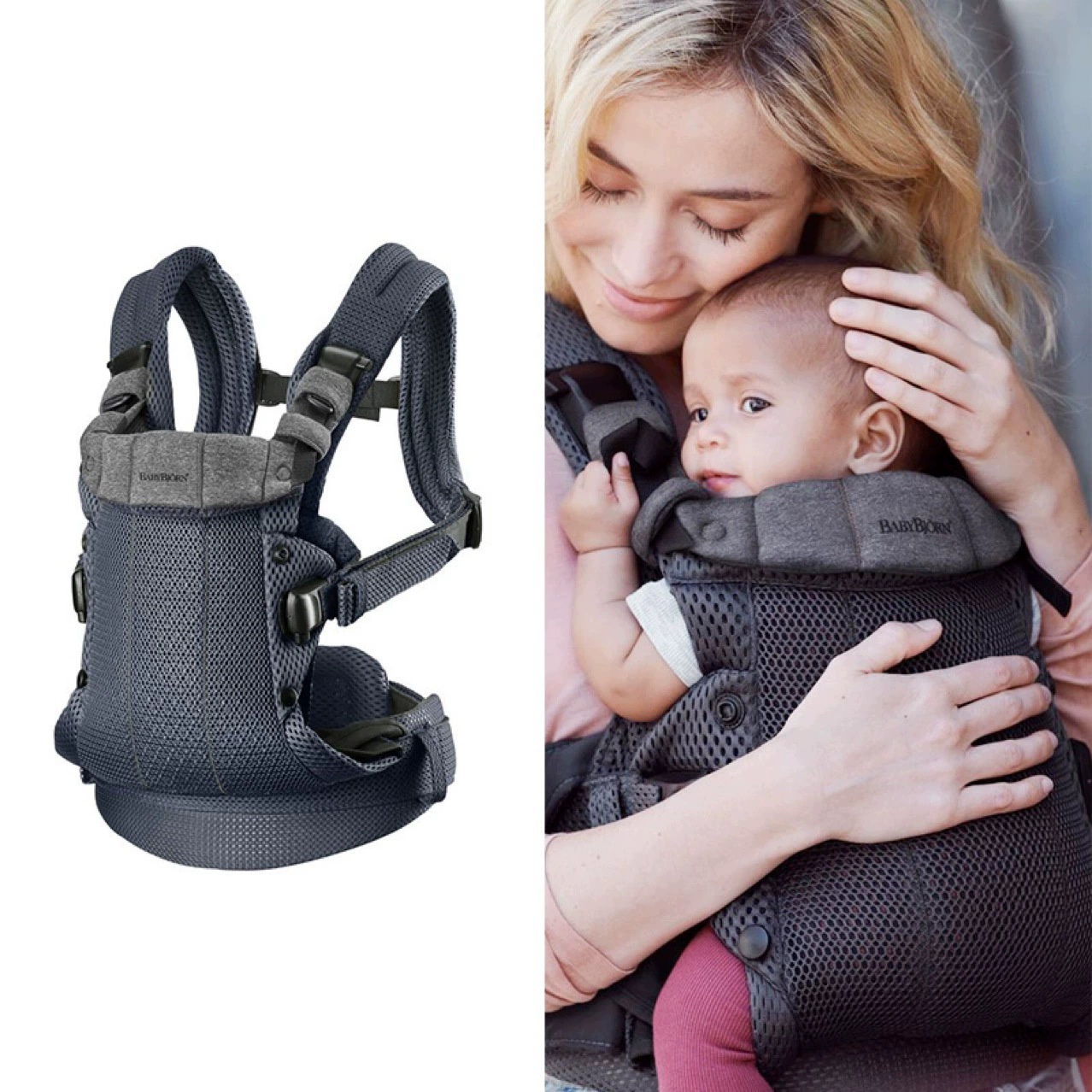 Ergonomic Baby Carriers for Newborns & Toddlers & Adjustable - Breathable Mesh Materials