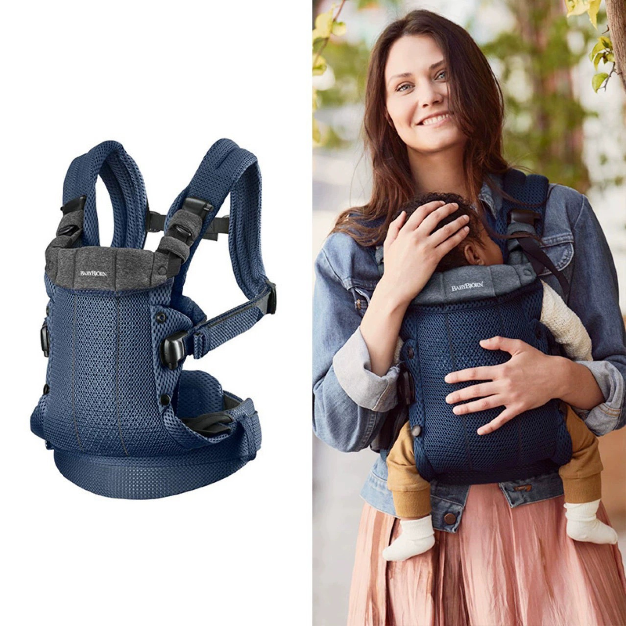 Ergonomic Baby Carriers for Newborns & Toddlers & Adjustable - Breathable Mesh Materials