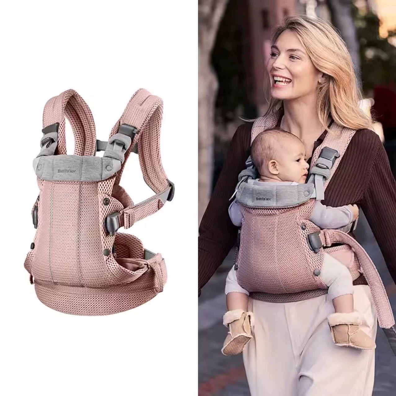Ergonomic Baby Carriers for Newborns & Toddlers & Adjustable - Breathable Mesh Materials