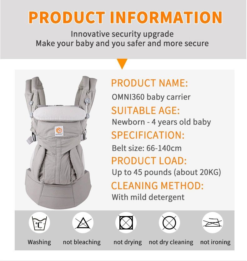 Ergonomic OMNI 360 All-in-One Baby Carrier with Breathable Mesh