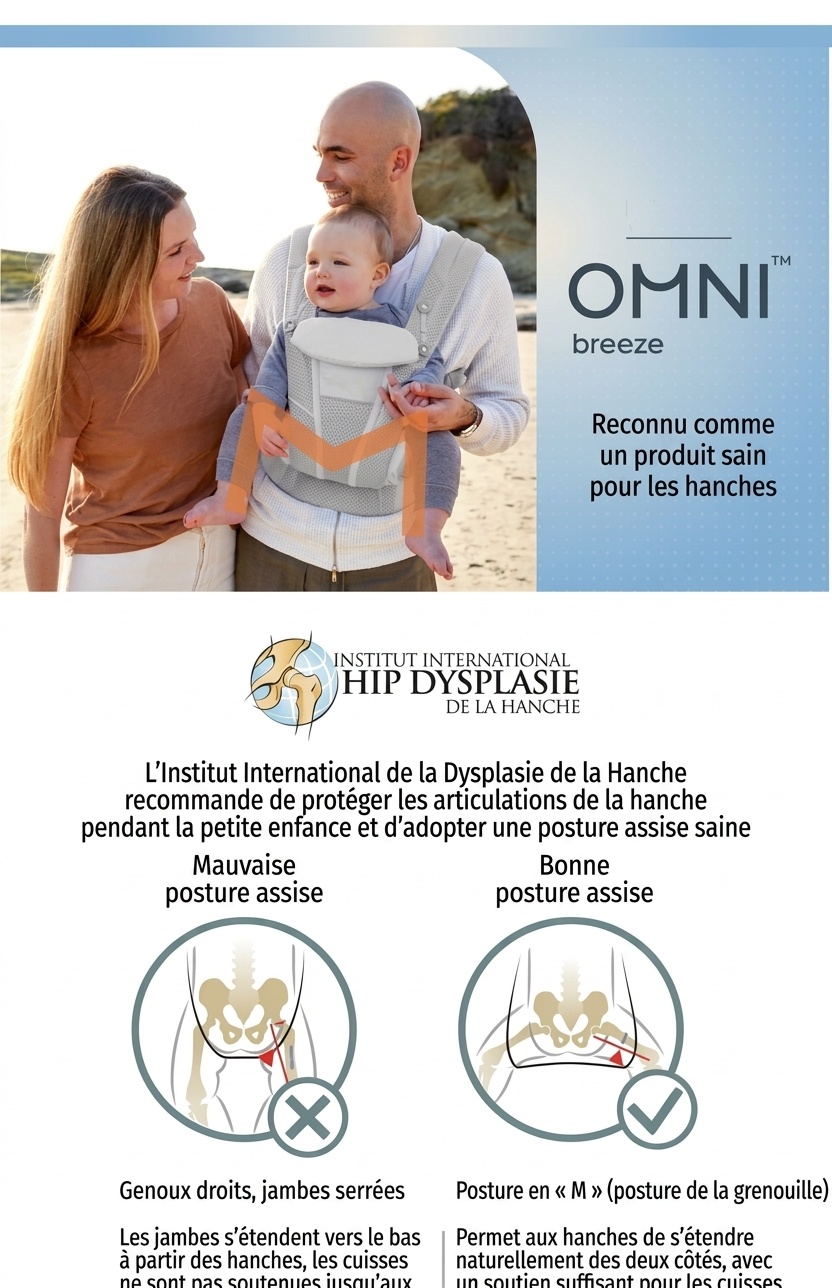 Porte-bébé ergonomique tout-en-un OMNI 360 avec filet respirant